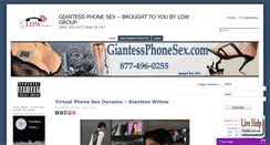 Desktop Screenshot of giantessphonesex.com