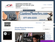 Tablet Screenshot of giantessphonesex.com